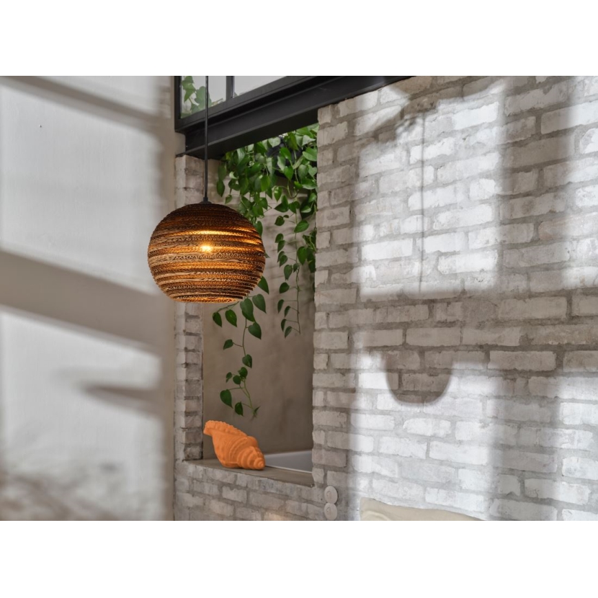 Ledvance - Ljuskrona med textilsladd DECOR CARDBOARD 1xE27/15W/230V diameter 26 cm