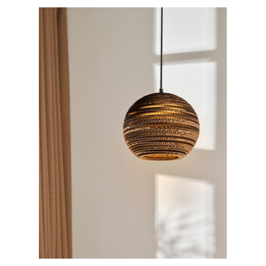 Ledvance - Ljuskrona med textilsladd DECOR CARDBOARD 1xE27/15W/230V diameter 26 cm