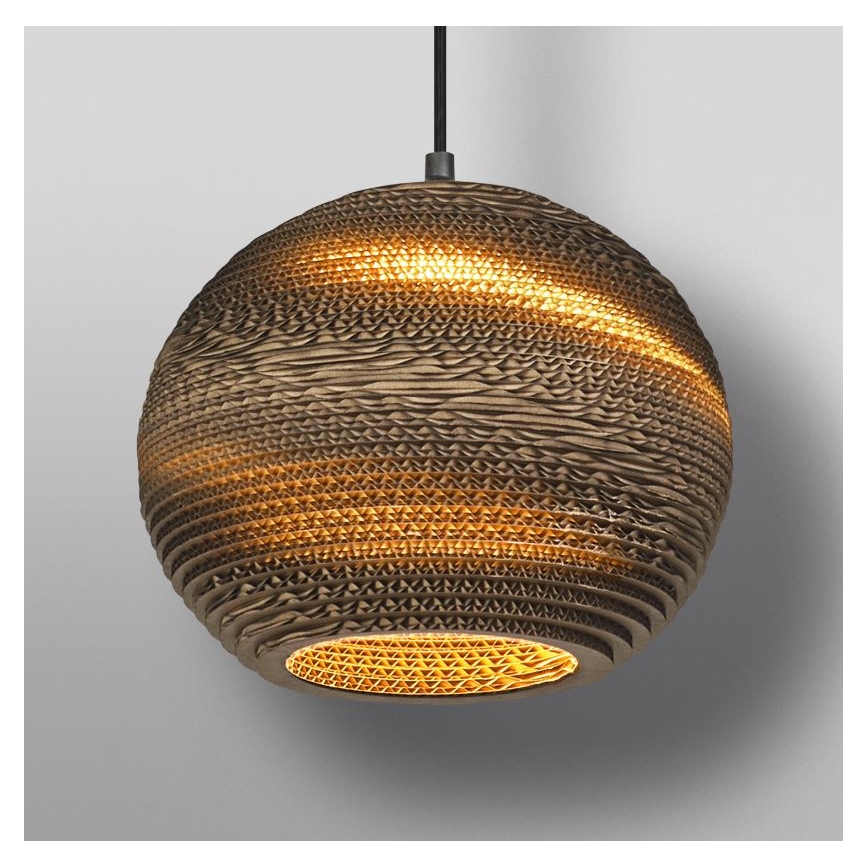 Ledvance - Ljuskrona med textilsladd DECOR CARDBOARD 1xE27/15W/230V diameter 26 cm