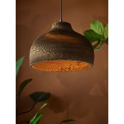 Ledvance - Ljuskrona med textilsladd DECOR CARDBOARD 1xE27/15W/230V diameter 36 cm