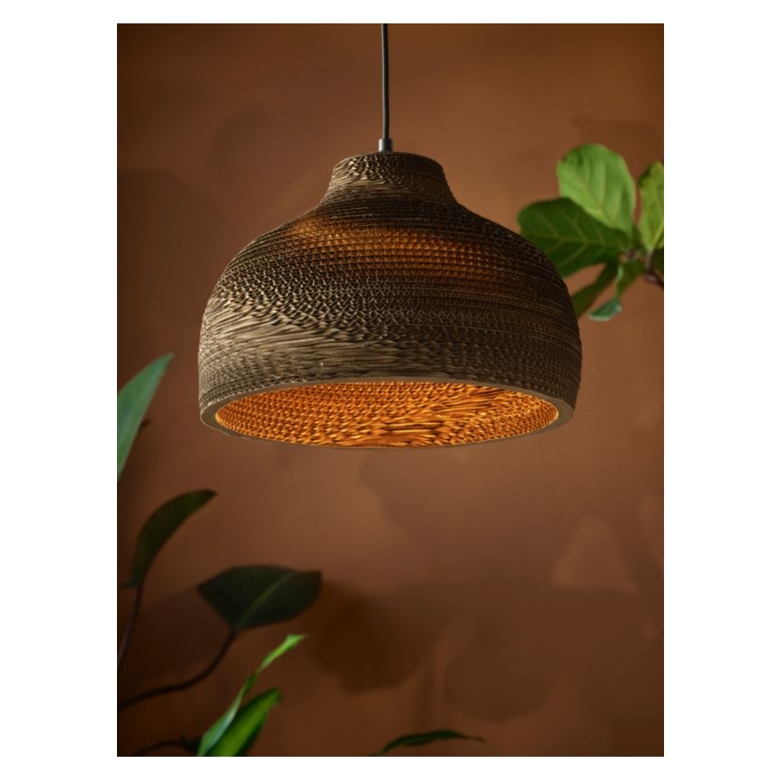 Ledvance - Ljuskrona med textilsladd DECOR CARDBOARD 1xE27/15W/230V diameter 36 cm