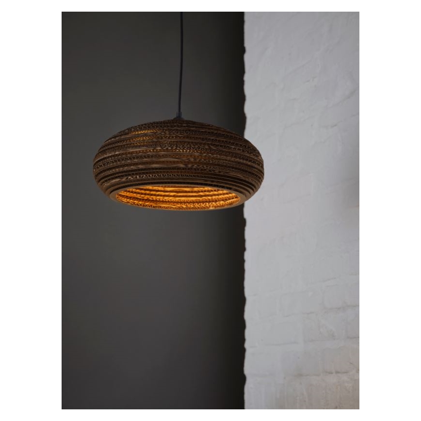 Ledvance - Ljuskrona med textilsladd DECOR CARDBOARD 1xE27/15W/230V diameter 40 cm