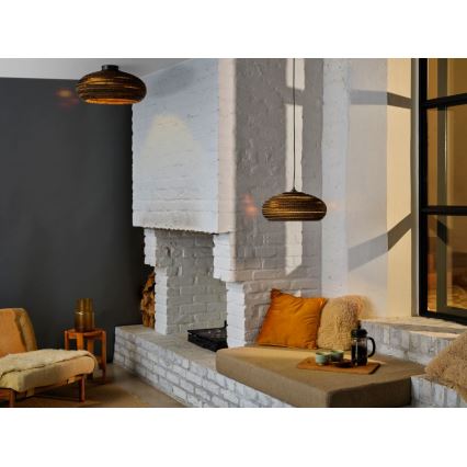 Ledvance - Ljuskrona med textilsladd DECOR CARDBOARD 1xE27/15W/230V diameter 40 cm