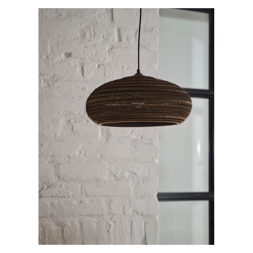 Ledvance - Ljuskrona med textilsladd DECOR CARDBOARD 1xE27/15W/230V diameter 40 cm