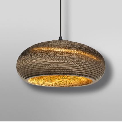 Ledvance - Ljuskrona med textilsladd DECOR CARDBOARD 1xE27/15W/230V diameter 40 cm