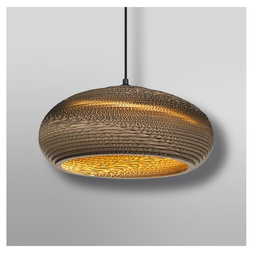 Ledvance - Ljuskrona med textilsladd DECOR CARDBOARD 1xE27/15W/230V diameter 40 cm