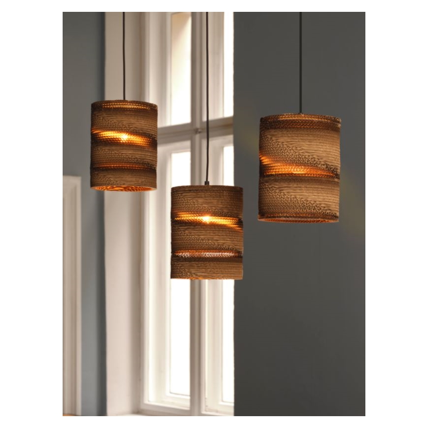 Ledvance - Ljuskrona med textilsladd DECOR CARDBOARD 3xE27/15W/230V