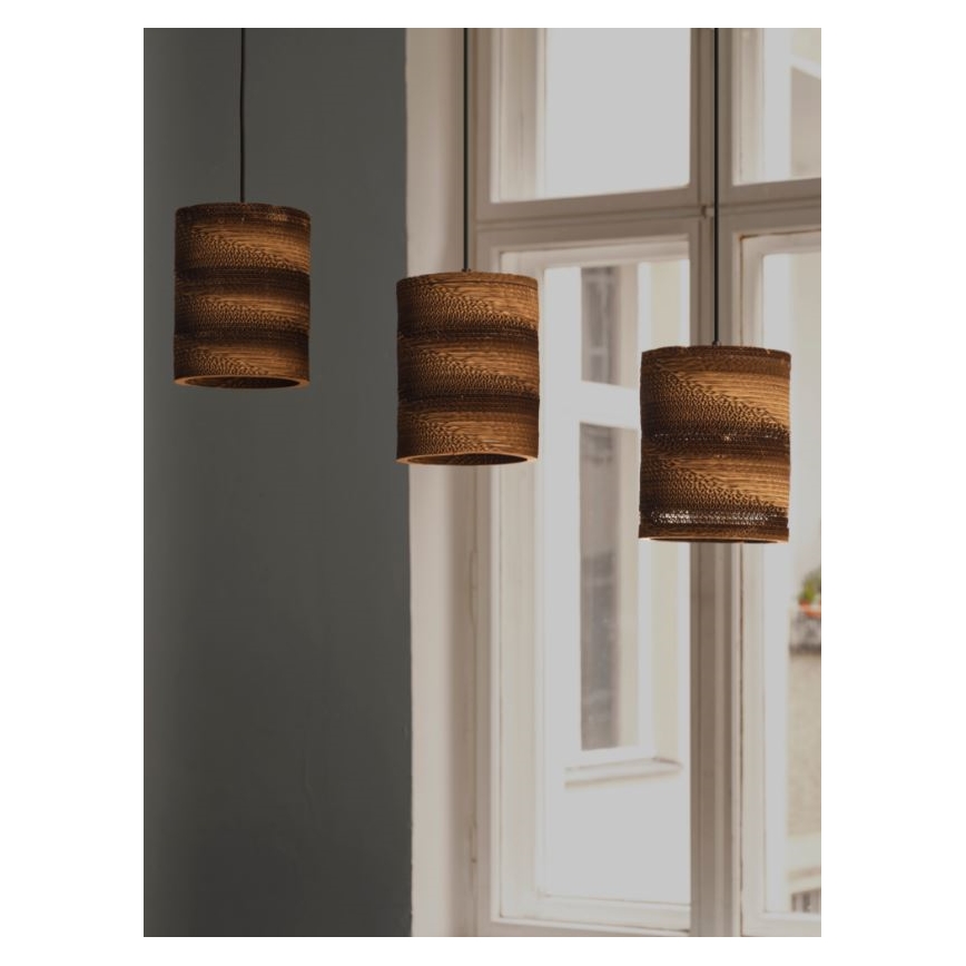 Ledvance - Ljuskrona med textilsladd DECOR CARDBOARD 3xE27/15W/230V