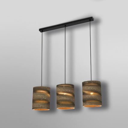 Ledvance - Ljuskrona med textilsladd DECOR CARDBOARD 3xE27/15W/230V