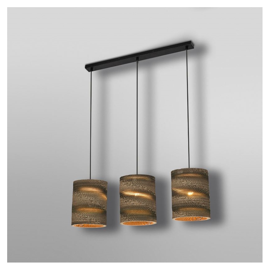 Ledvance - Ljuskrona med textilsladd DECOR CARDBOARD 3xE27/15W/230V