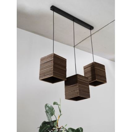 Ledvance - Ljuskrona med textilsladd DECOR CARDBOARD 3xE27/15W/230V