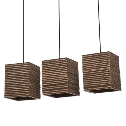 Ledvance - Ljuskrona med textilsladd DECOR CARDBOARD 3xE27/15W/230V