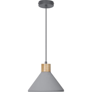 Ledvance - Ljuskrona med textilsladd DECOR CONCRETE 1xE27/15W/230V diameter 22 cm betong grå