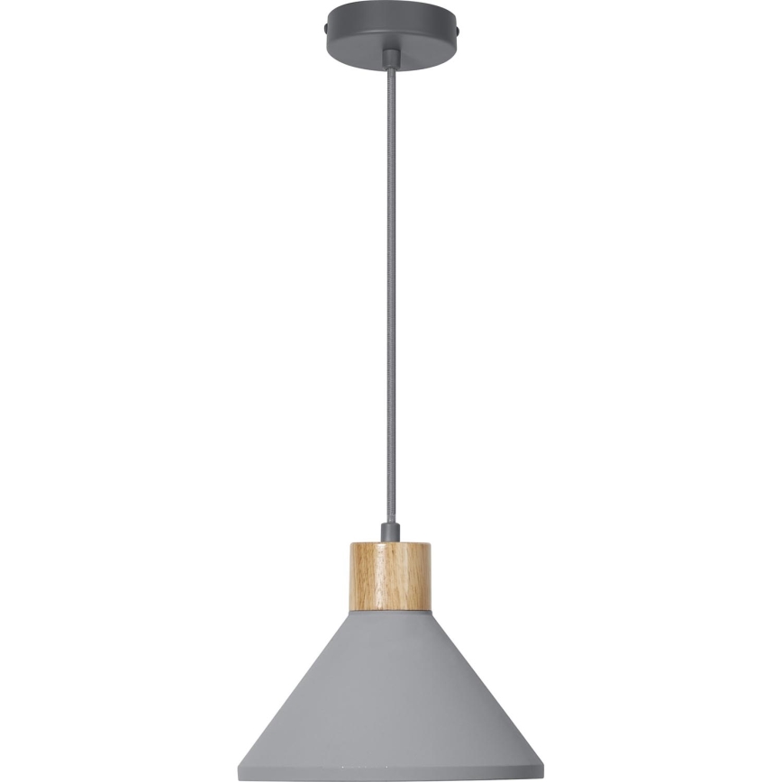 Ledvance - Ljuskrona med textilsladd DECOR CONCRETE 1xE27/15W/230V diameter 22 cm betong grå