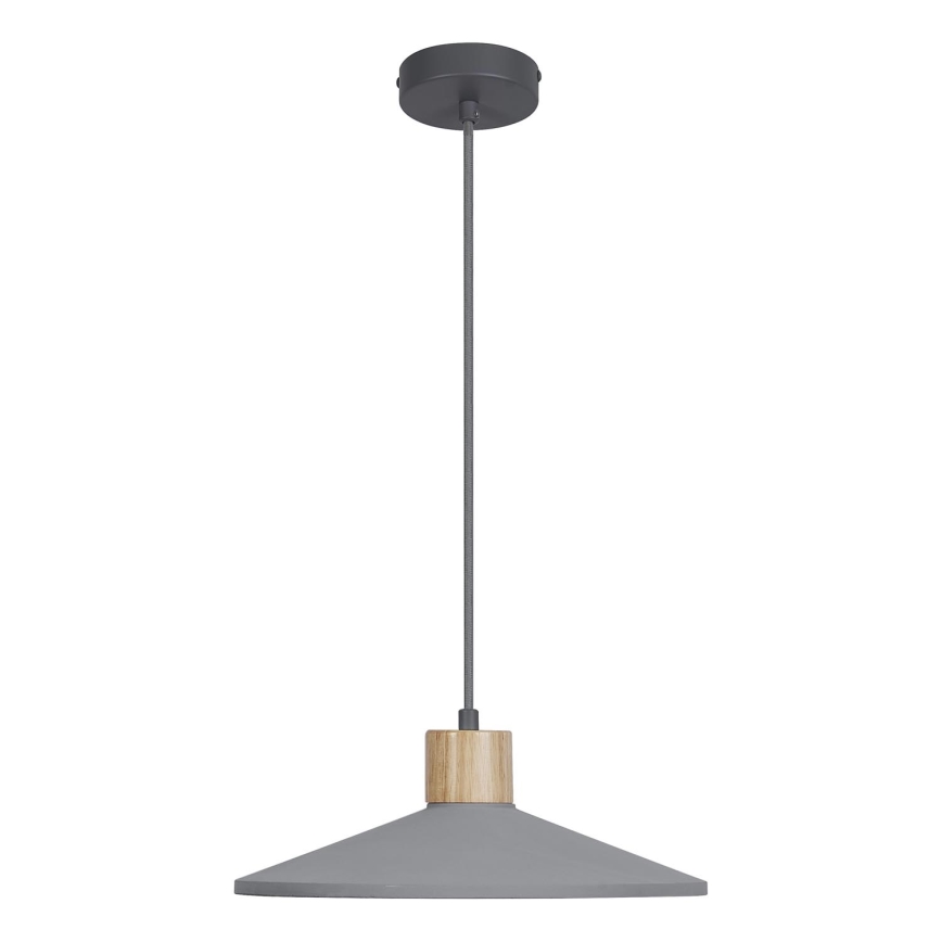 Ledvance - Ljuskrona med textilsladd DECOR CONCRETE 1xE27/15W/230V diameter 32 cm betong grå