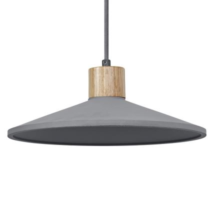 Ledvance - Ljuskrona med textilsladd DECOR CONCRETE 1xE27/15W/230V diameter 32 cm betong grå