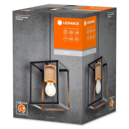 Ledvance - Ljuskrona med textilsladd DECOR NAIROBI 1xE27/15W/230V gummifikon