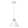 Ledvance - Ljuskrona med textilsladd DECOR PLASTER 1xE27/25W/230V diameter 22 cm plåster vit