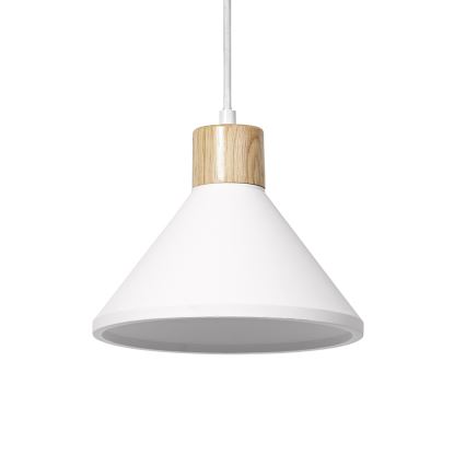 Ledvance - Ljuskrona med textilsladd DECOR PLASTER 1xE27/25W/230V diameter 22 cm plåster vit