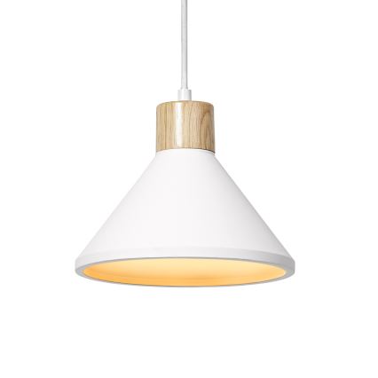 Ledvance - Ljuskrona med textilsladd DECOR PLASTER 1xE27/25W/230V diameter 22 cm plåster vit