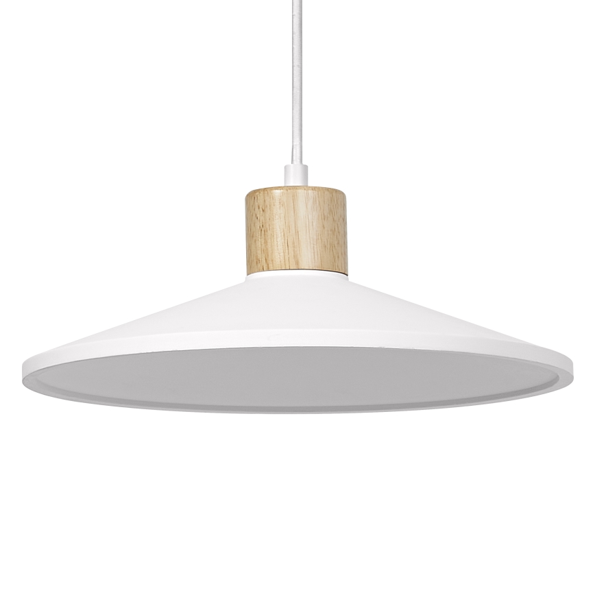 Ledvance - Ljuskrona med textilsladd DECOR PLASTER 1xE27/25W/230V diameter 32 cm plåster vit