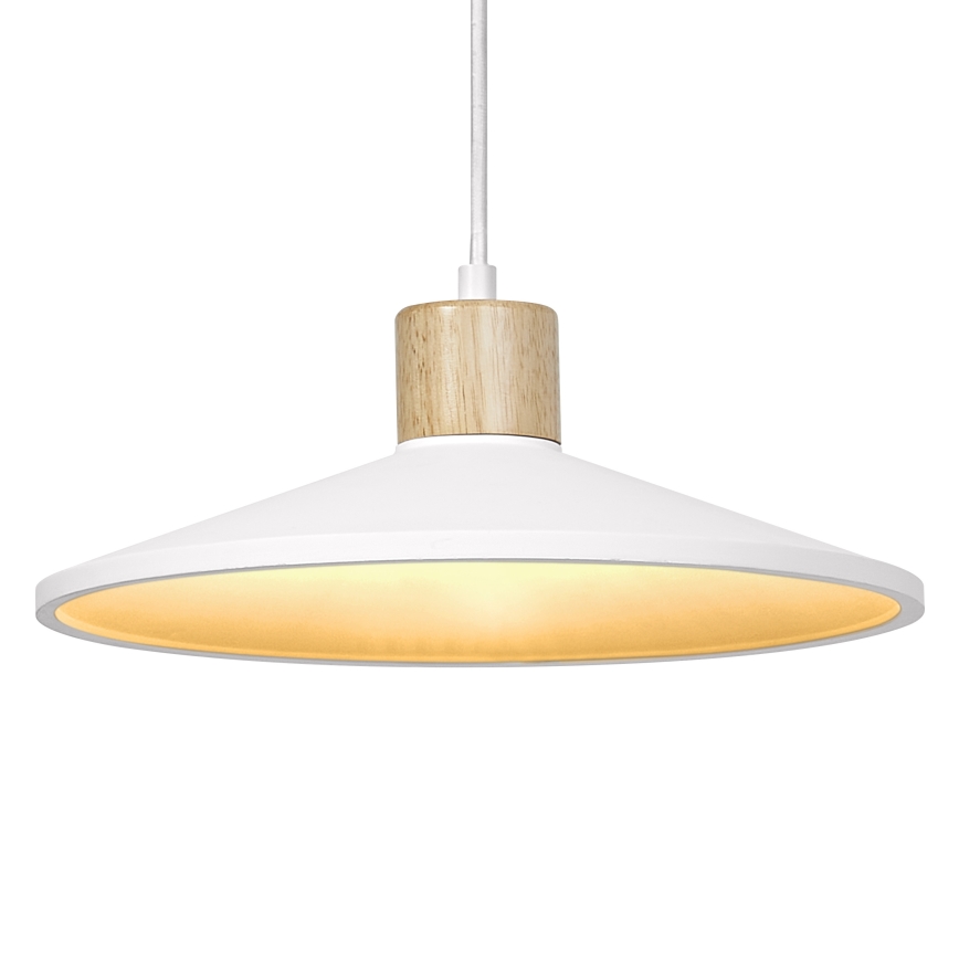 Ledvance - Ljuskrona med textilsladd DECOR PLASTER 1xE27/25W/230V diameter 32 cm plåster vit