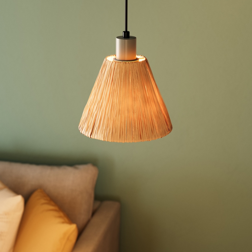 Ledvance - Ljuskrona med textilsladd DECOR RAFFIA 1xE27/15W/230V