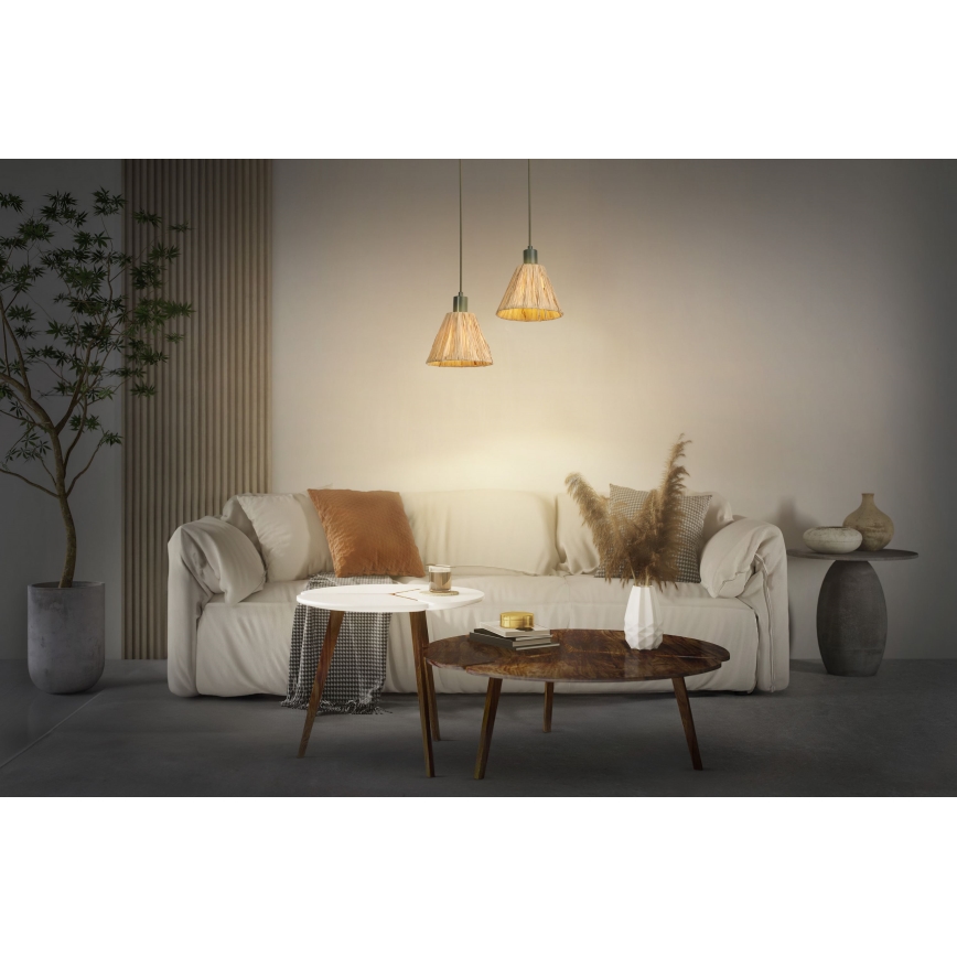 Ledvance - Ljuskrona med textilsladd DECOR RAFFIA 1xE27/15W/230V