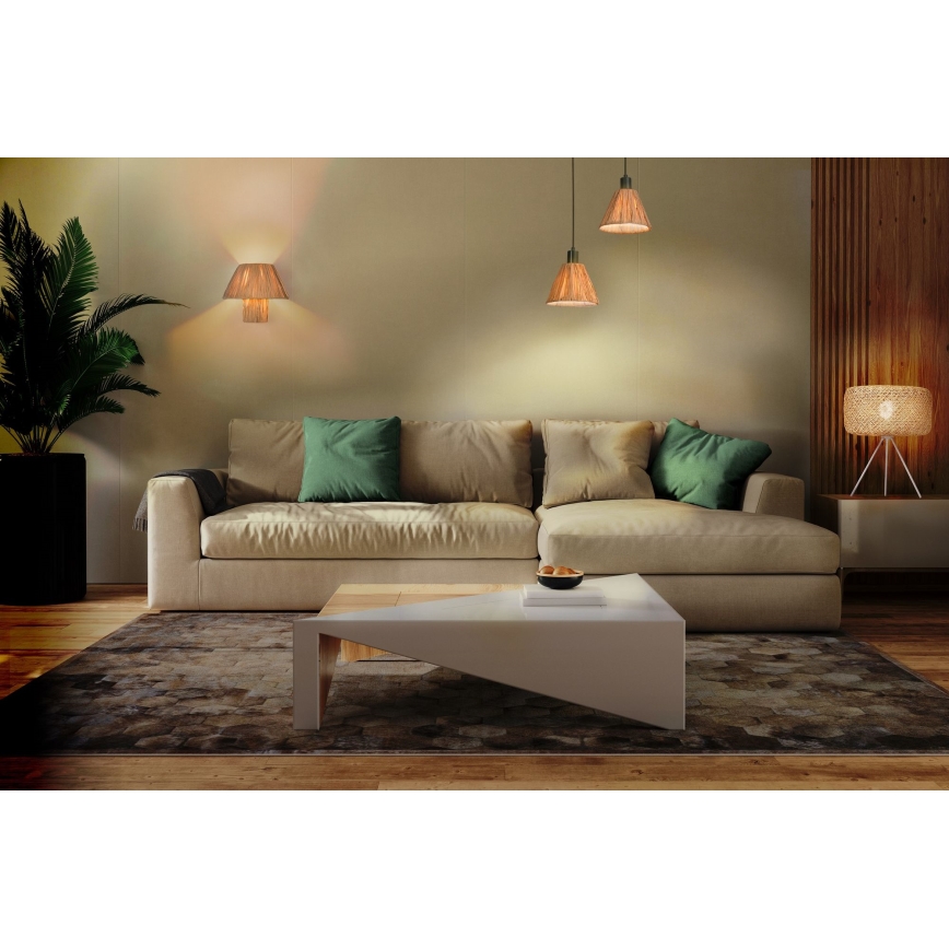 Ledvance - Ljuskrona med textilsladd DECOR RAFFIA 1xE27/15W/230V