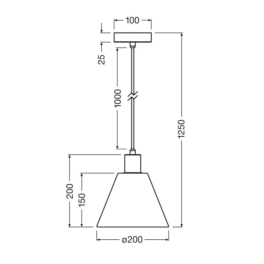 Ledvance - Ljuskrona med textilsladd DECOR RAFFIA 1xE27/15W/230V