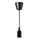 Ledvance - Ljuskrona med textilsladd PENDULUM BELL 1xE27/15W/230V svart