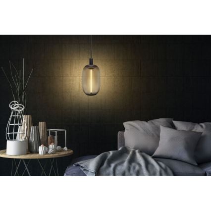 Ledvance - Ljuskrona med textilsladd PENDULUM NEEDLE 1xE27/15W/230V