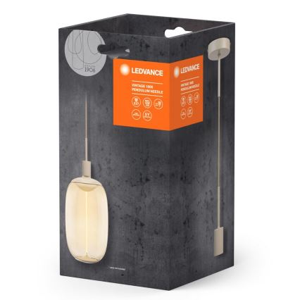 Ledvance - Ljuskrona med textilsladd PENDULUM NEEDLE 1xE27/15W/230V