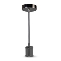 Ledvance - Ljuskrona med textilsladd PENDULUM ROBBIN 1xE27/15W/230V skinande krom