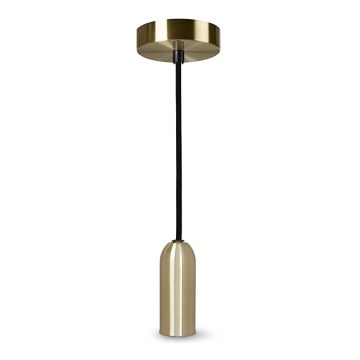 Ledvance - Ljuskrona med textilsladd PENDULUM ROUND 1xE27/15W/230V guld