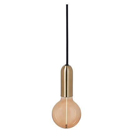 Ledvance - Ljuskrona med textilsladd PENDULUM ROUND 1xE27/15W/230V guld