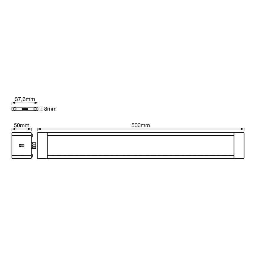 Ledvance - SET 2x LED Dimbar köksbelysning bänk med sensor LED/18W/230V