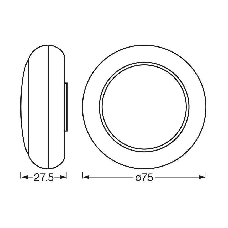 Ledvance - SET 3x LED Touch orienteringsbelysning DOT-IT LED/0,2W/4,5V + fjärrkontroll