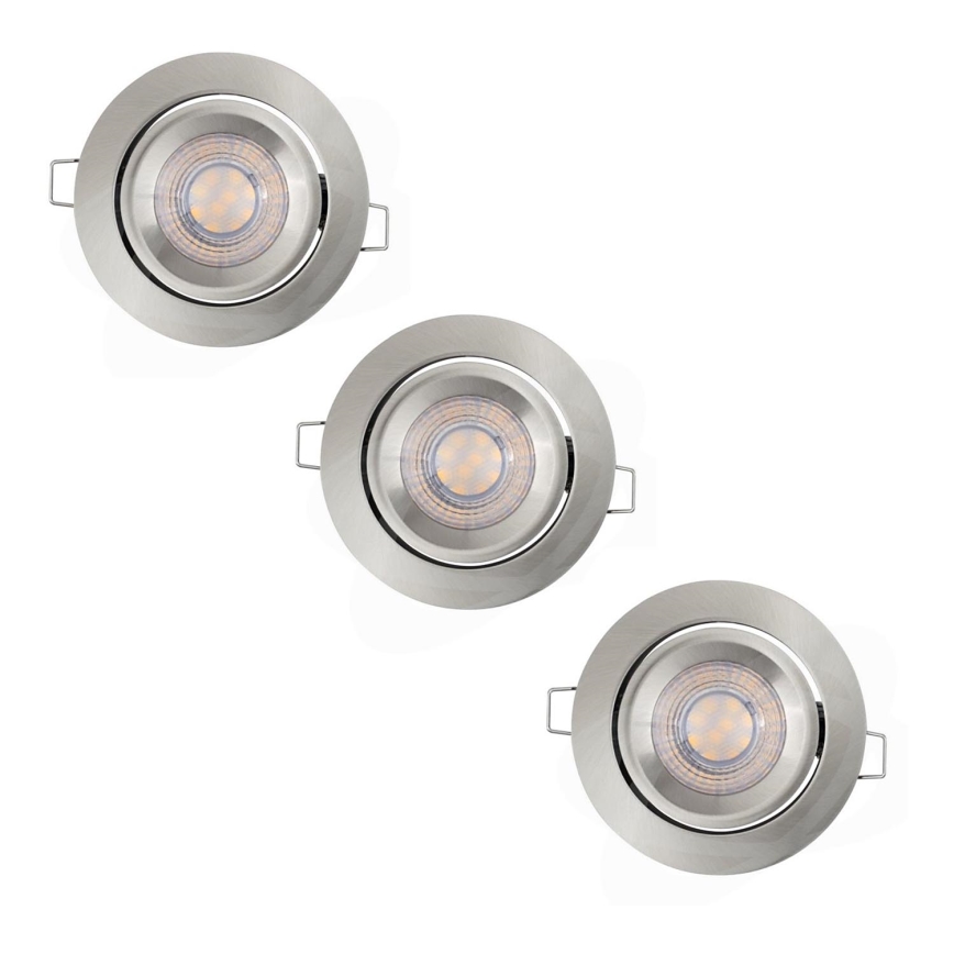 Ledvance - Set med 3 dimbara LED-infällda takarmaturer SIMPLE LED/4,9W/230V