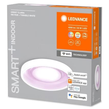 Ledvance- LED RGBW Dimbart takarmatur SMART+ CLARIA LED/32W/230V 2700-6500K Wi-Fi