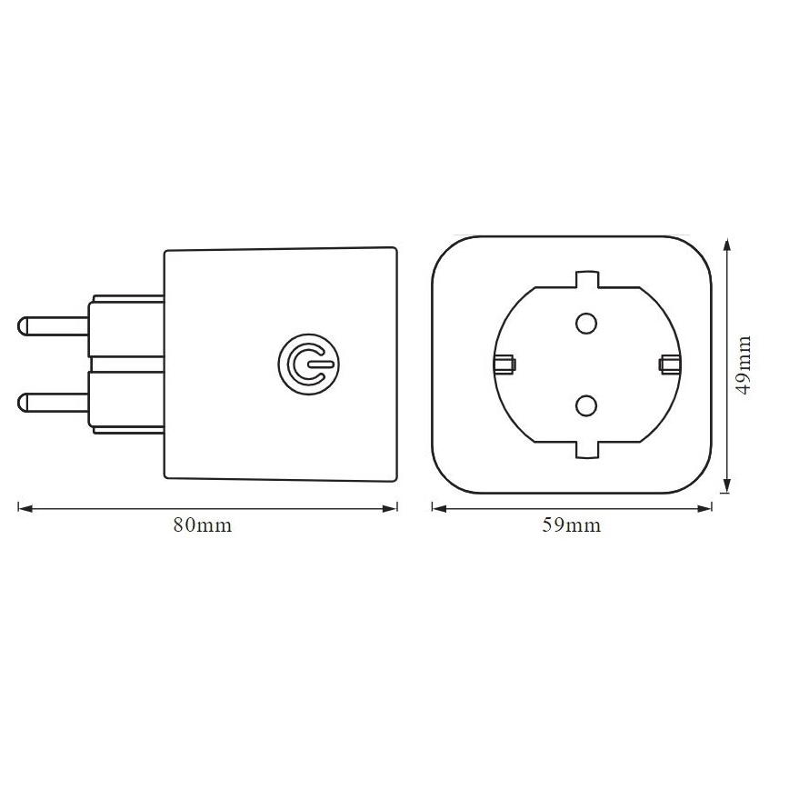 Ledvance - Smart kontakt SCHUKO SMART+ EU Wi-Fi