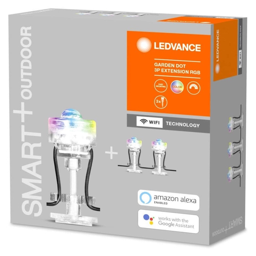 Ledvance - LED RGB Utomhus förlängningsset SMART+ DOT 3xLED/0,7W/230V IP65 Wi-Fi