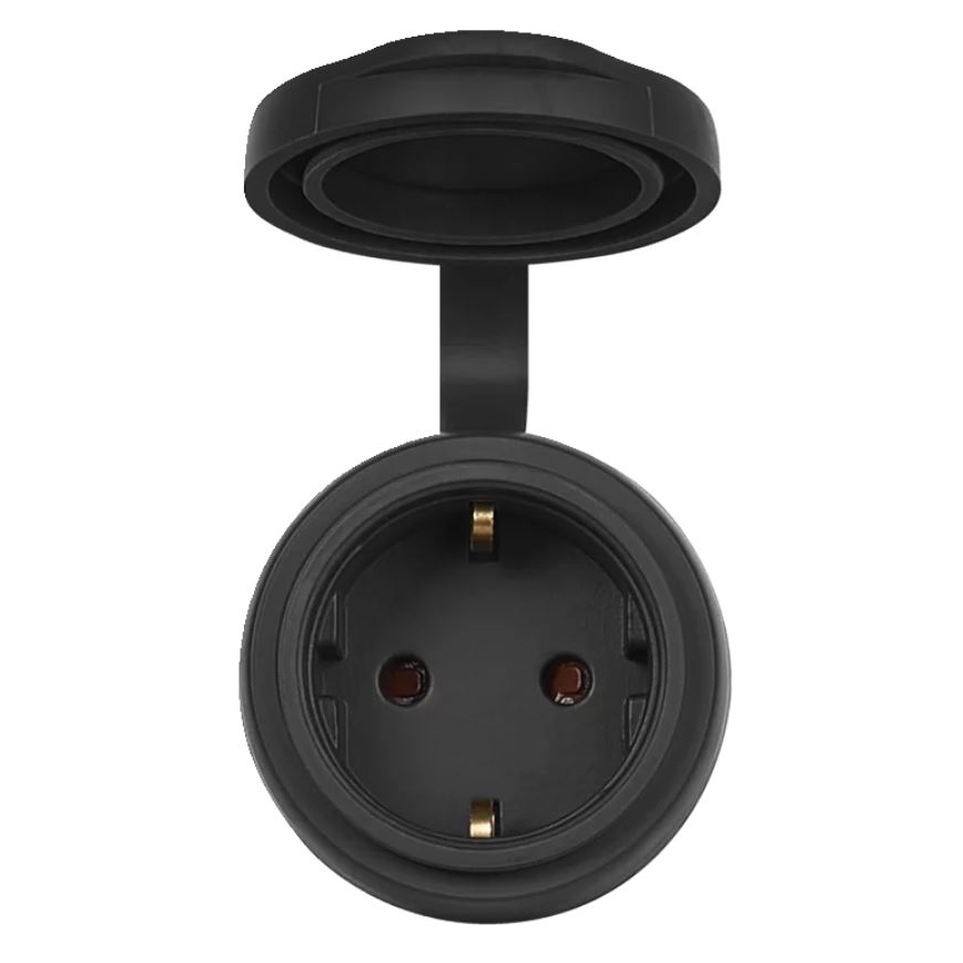 Ledvance - Smart utomhus uttag SMART+ 3680W/230V/Typ F/SCHUKO 16A IP44 svart