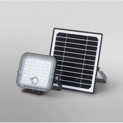 Ledvance - LED Dimbar solcellsstrålkastare med en rörelse- och skymningssensor FLOOD SPLIT LED/10W/3,2V 5000 mAh IP65 + fjärrkontroll