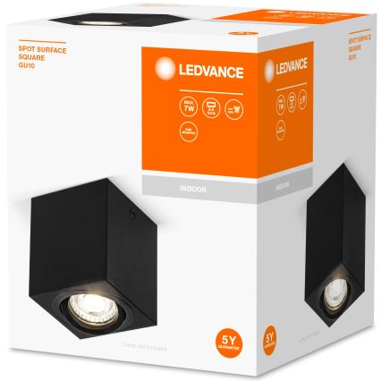Ledvance - Spotlight SPOT 1xGU10/7W/230V svart