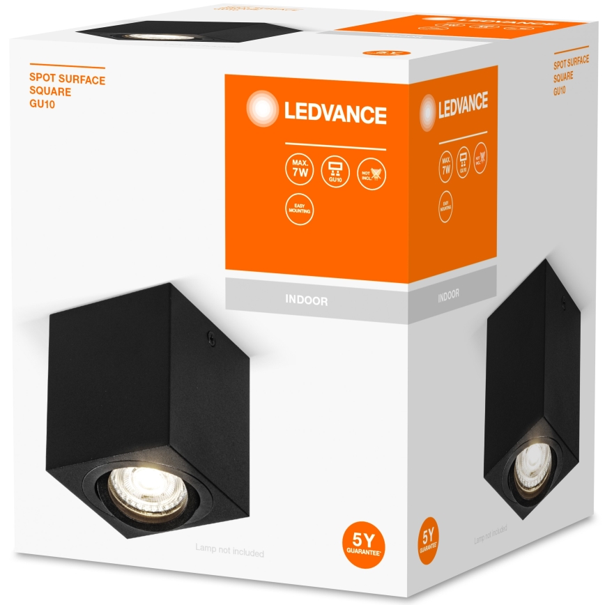 Ledvance - Spotlight SPOT 1xGU10/7W/230V svart