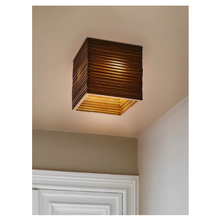 Ledvance - Taklampa DECOR CARDBOARD 1xE27/15W/230V 25x25 cm