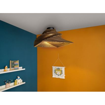Ledvance - Taklampa DECOR CARDBOARD 1xE27/15W/230V 40x40 cm