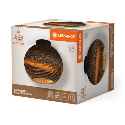 Ledvance - Taklampa DECOR CARDBOARD 1xE27/15W/230V diameter 26 cm