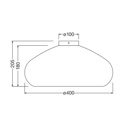 Ledvance - Taklampa DECOR CARDBOARD 1xE27/15W/230V diameter 40 cm